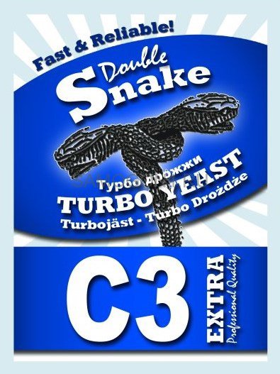 Дрожжи спиртовые Double Snake Turbo Yeast C3 90г.